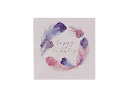 SUSY CARD Carte d'anniversaire 'Swan lake flowers'