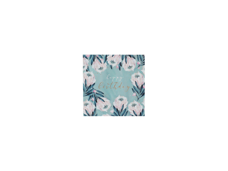 SUSY CARD Carte d'anniversaire 'Swan lake feathers'