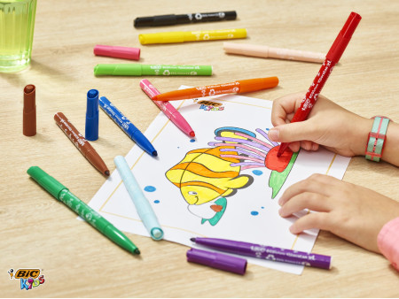 BIC KIDS Feutre Visacolor XL, Class Pack de 144 feutres
