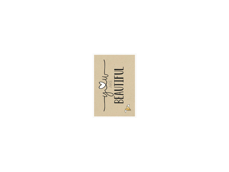 SUSY CARD Carte de voeux Bee yourself 'Petit coeur'