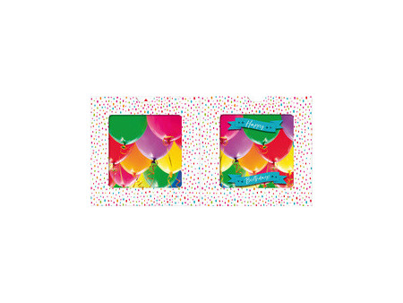 SUSY CARD Carte d'anniversaire 3D Sliding card 'Ballons'
