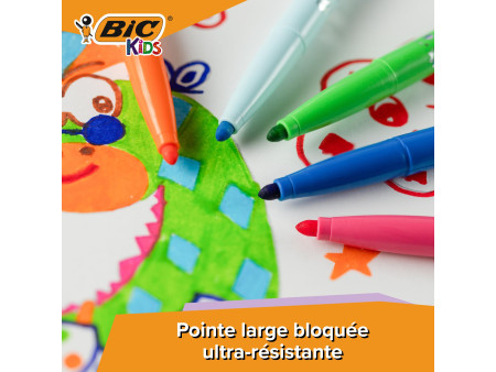 BIC KIDS Feutre Visacolor XL, Class Pack de 144 feutres