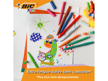 BIC KIDS Feutre Visacolor XL, Class Pack de 144 feutres