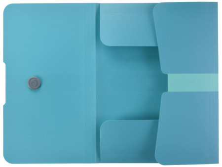 herlitz Chemise à rabats Color-Blocking Caribbean Turquoise,