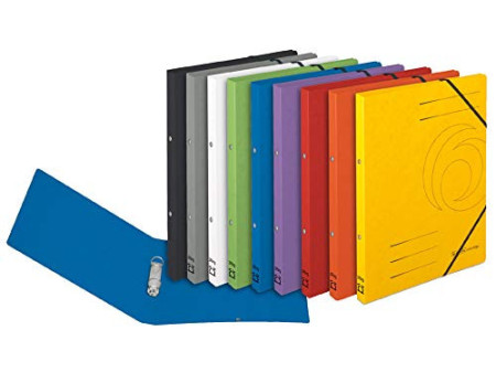 herlitz Classeur à anneaux easyorga, A4, carton