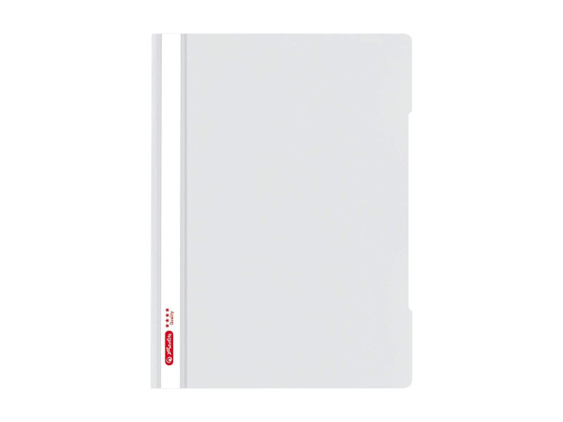 herlitz Chemise à lamelle 'Quality', A4, film PP, gris