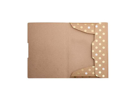 herlitz Chemise à élastiques Pure Glam, A4, carton kraft