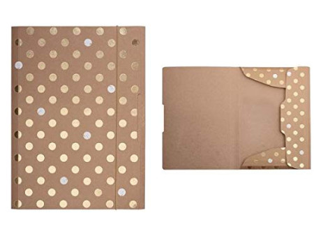 herlitz Chemise à élastiques Pure Glam, A4, carton kraft