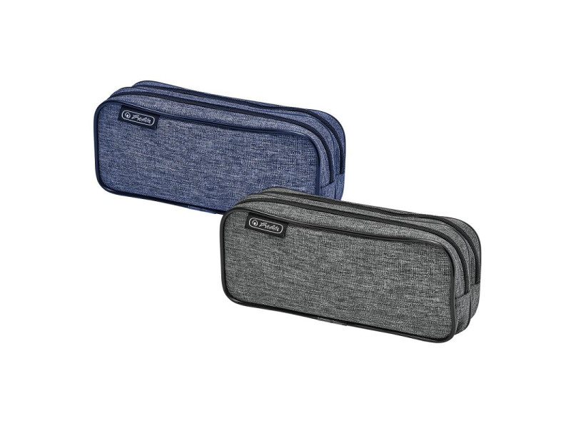 herlitz Trousse double 'Knitted Fabric', assorti