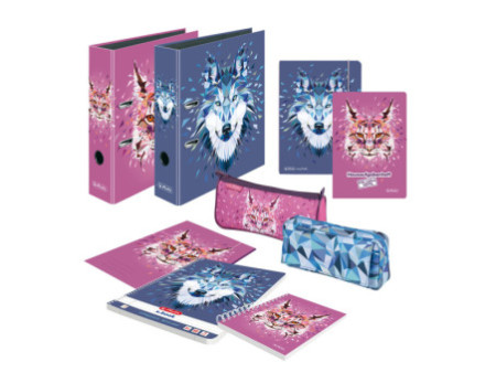 herlitz Étiquettes pour livres Wild Animals Loup, 78 x 42 mm