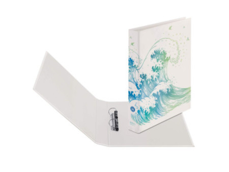 herlitz Classeur à anneaux maX.file GREENline Vague, A4