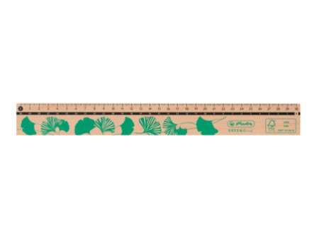 herlitz Règle en bois GREENline, 300 mm