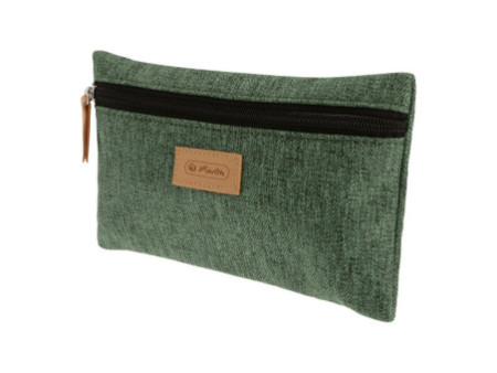 herlitz Trousse plate GREENline, vert chiné
