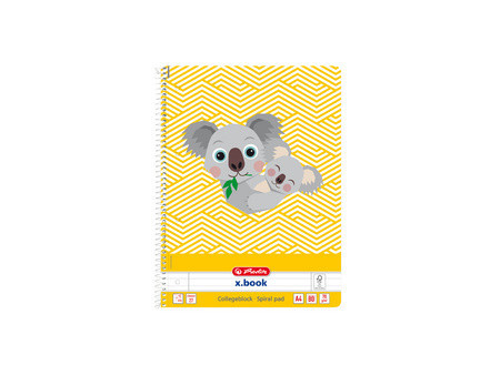 herlitz Cahier spiralé 'Cute Animals Turtle', A4, quadrillé