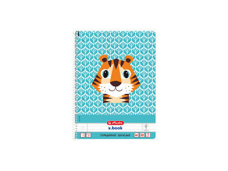 herlitz Cahier spiralé 'Cute Animals Zebra', A4, quadrillé