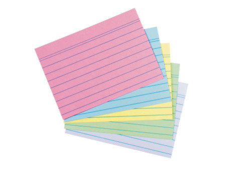 herlitz Fiches Recycling, format A6, ligné, assortiment