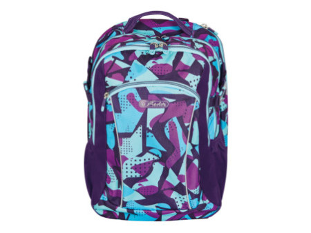 herlitz Sac à dos scolaire Ultimate 'Camo Purple'