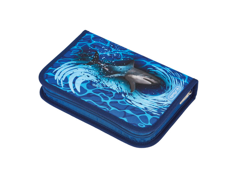 herlitz Étui scolaire 'Blue shark', 31 pièces