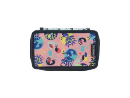 herlitz Étui scolaire TriCase 'Fancy Peacock', 31 pièces