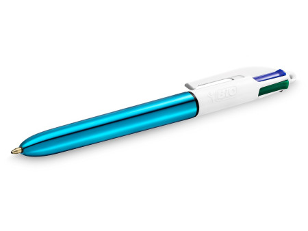 BIC Stylo à bille 4 Colours Shine, 0,32 mm, assorti