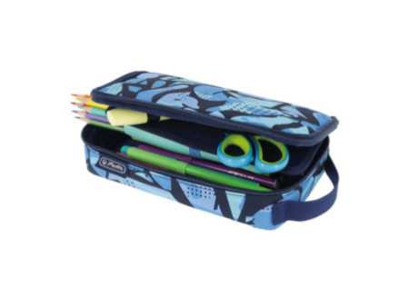 herlitz Trousse 2Go 'Camo Blau'