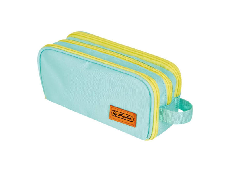herlitz Trousse à deux compartiments université, menthe/