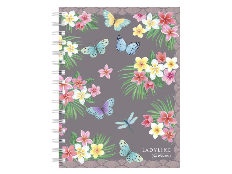 herlitz Carnet à spirales Ladylike 'Butterflies', A5