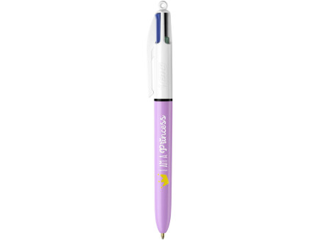 BIC Stylo à bille rétractable 4 Colours Decors, présentoir