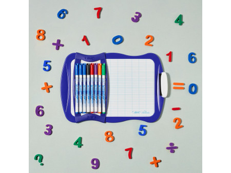 BIC Kit ardoise blanche Velleda, marqueur 1721 & effacette