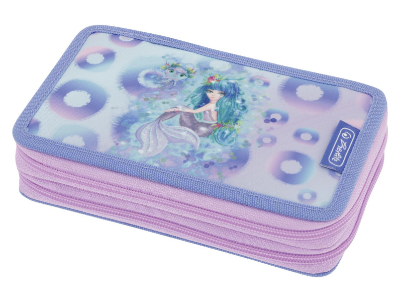 herlitz Etui scolaire double 'Mystic Mermaid', 23 pièces