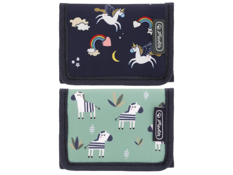 herlitz Porte-monnaie 'Zebra Unicorn Mix', polyester
