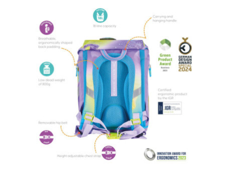 herlitz Cartable SoftLight Plus 'Little Monster'