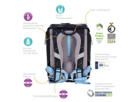 herlitz Cartable SoftLight Plus 'Cyber Soccer'