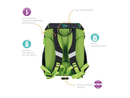 herlitz Cartable UltraLight XL Plus 'Jungle Explorer'