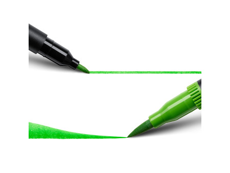 BIC Feutre DUAL BRUSH, 2en1, étui de 12, couleurs assorties