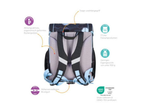 herlitz Cartable Loop Plus 'Cyber Soccer'