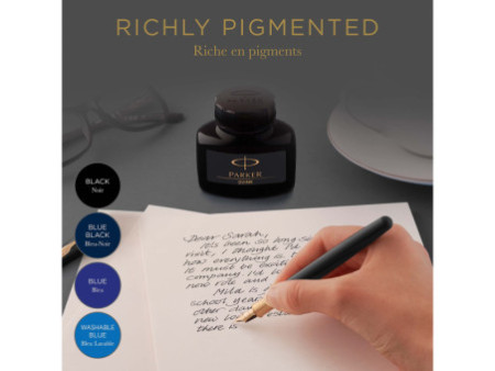 PARKER Flacon d'encre QUINK, contenu: 57 ml, bleu noir