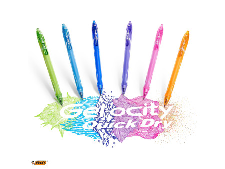 BIC Stylo à encre gel Intensity Quick Dry, turquoise