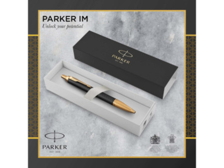 PARKER Stylo à bille IM PREMIUM Noir et Doré G.T.