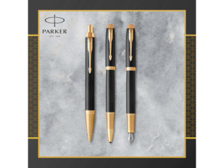 PARKER Stylo à bille IM PREMIUM Noir et Doré G.T.