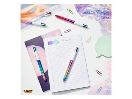 BIC Stylo à bille rétractable 4 Colours Gradient