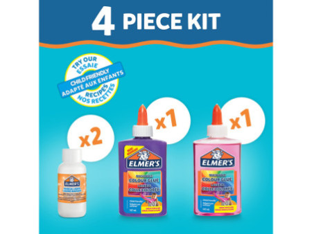 ELMER'S Slime Kit 'Opaque Slime Kit', 4 pièces