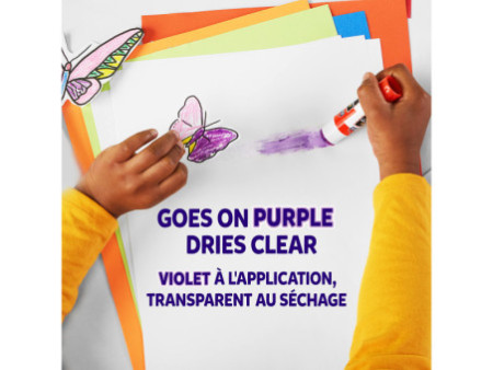ELMER'S Bâton de colle Disappearing Purple, 6 g, blister x3