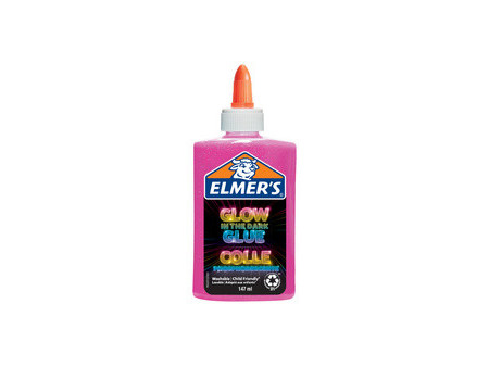 ELMER'S Colle liquide Glow in the Dark, 147 ml, rose