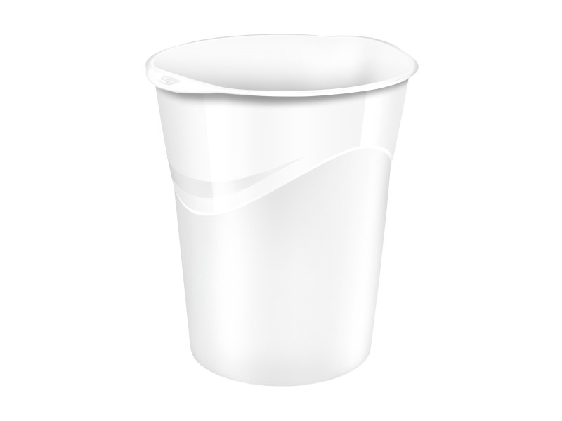 CEP Corbeille à papier GLOSS, 14 litres, blanc polaire