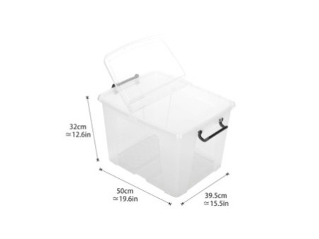 CEP Boîte de rangement strata, 40 litres, transparent