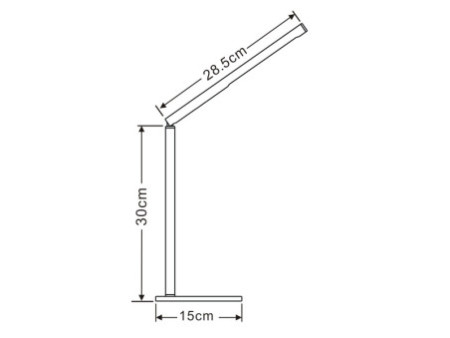 CEP Lampe de bureau LED CepPro, noir-gris métal