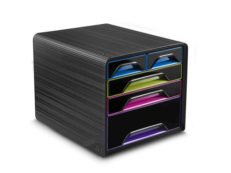 CEP Module de classement Smoove GLOSS, 5 tiroirs, noir /