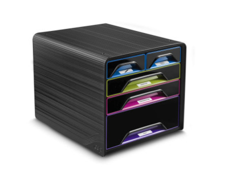 CEP Module de classement Smoove GLOSS, 5 tiroirs, noir /