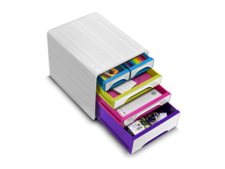 CEP Module de classement Smoove GLOSS, 5 tiroirs, blanc /